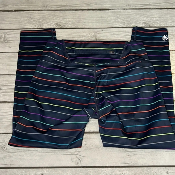 🌻ATHLETA Rainbow Sonar Crop Leggings sz. XS - Picture 5 of 8